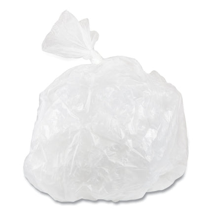 High-Density Commercial Can Liner Value Pack, 45 gal, 11 mic, 40" x 46", Clear, Interleaved Roll, 25 Bags/Roll, 10 Rolls/CT