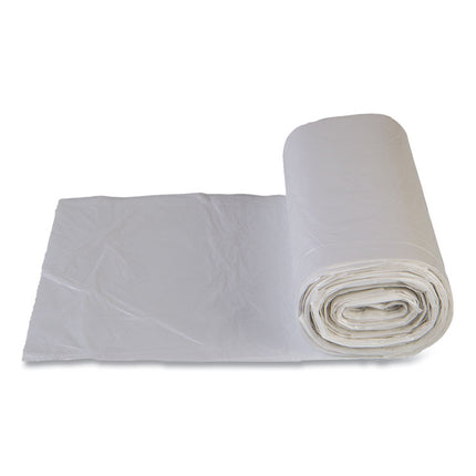 High-Density Commercial Can Liner Value Pack, 60 gal, 14 mic, 43" x 46", Clear, Interleaved Roll, 25 Bags/Roll, 8 Rolls/CT