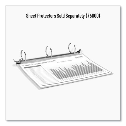 Magnetic Hanging Binder Rings, 3 Rings, 1.5" Capacity, 11 x 8.5
