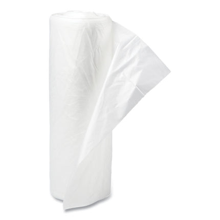 High-Density Commercial Can Liners, 30 gal, 16 mic, 30" x 37", Clear, Interleaved Roll, 25 Bags/Roll, 20 Rolls/Carton