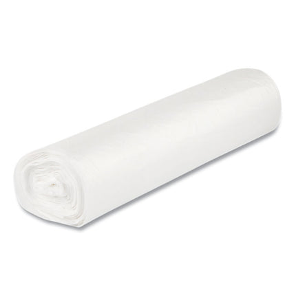 Low-Density Commercial Can Liners, 16 gal, 0.5 mil, 24" x 32", White, Interleaved Roll, 50 Bags/Roll, 10 Rolls/Carton
