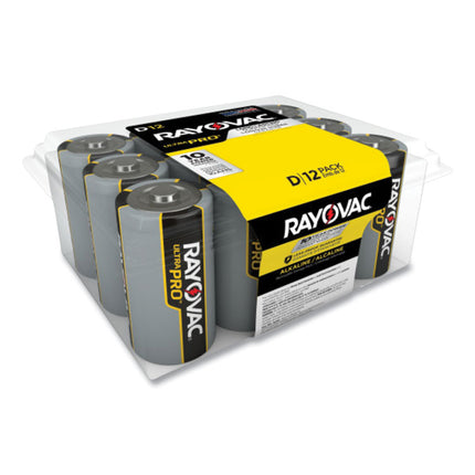 Ultra Pro Alkaline D Batteries, 12/pack