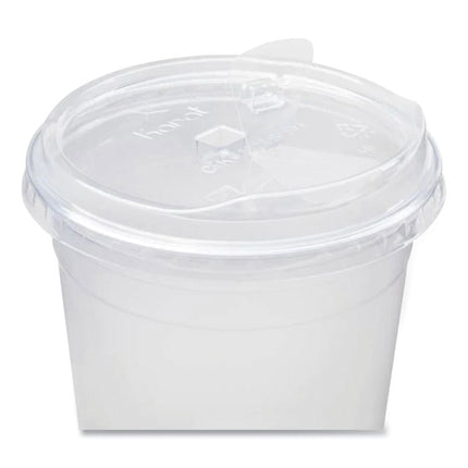 PET Lids, Strawless Sipper, Fits 32 oz Cold Cups, Plastic, Clear, 1,000/Carton