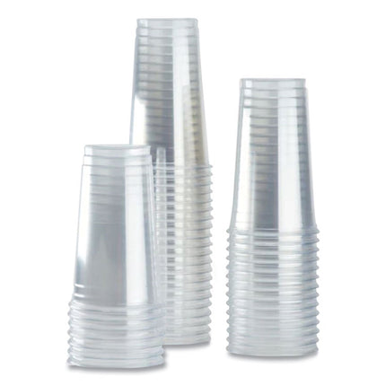 PET Plastic Cups, 32 oz, Clear, 300/Carton