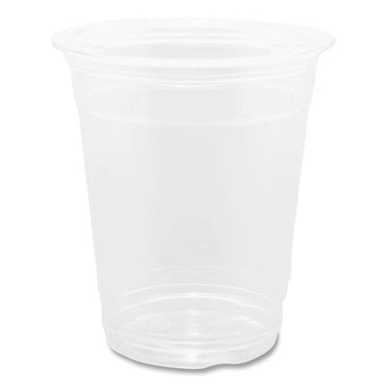 PET Plastic Cups, 92 mm Rim Diameter, 12 oz, Clear, 1,000/Carton