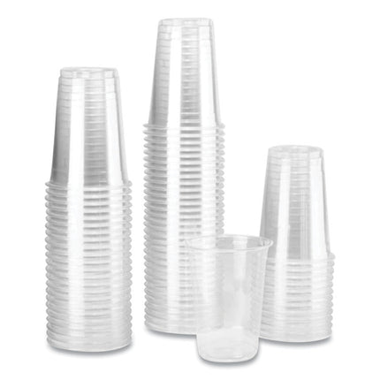 PET Plastic Cups, 10 oz, Clear, 1,000/Carton