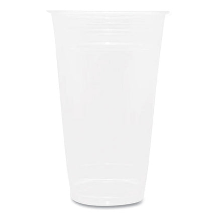 PET Plastic Cups, 24 oz, Clear, 600/Carton
