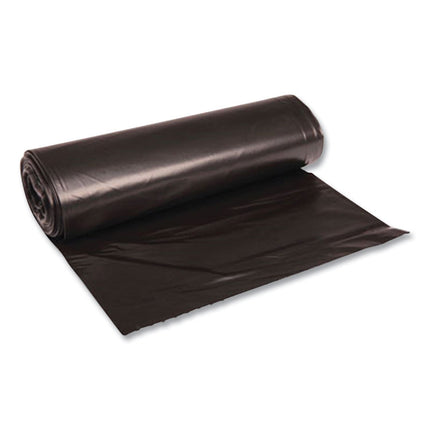 Low-Density Waste Can Liners, 23 gal, 0.9 mil, 28" x 45", Black, Perforated Roll, 25 Bags/Roll, 8 Rolls/Carton