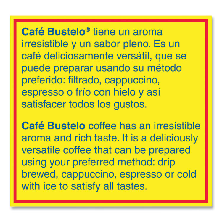 Coffee, Espresso, 10 Oz Brick Pack, 24/carton
