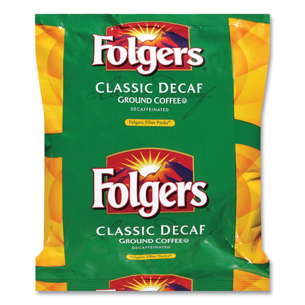 Coffee Filter Packs, Decaffeinated Classic Roast, 9/10oz, 10/Pack, 4 Packs/Carton