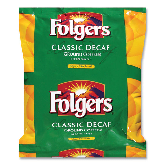 Coffee Filter Packs, Decaffeinated Classic Roast, 9/10oz, 10/Pack, 4 Packs/Carton