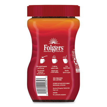 Instant Coffee Crystals, Classic Roast, 8 Oz Jar, Medium