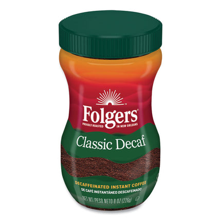 Instant Coffee Crystals, Classic Decaf, 8 oz