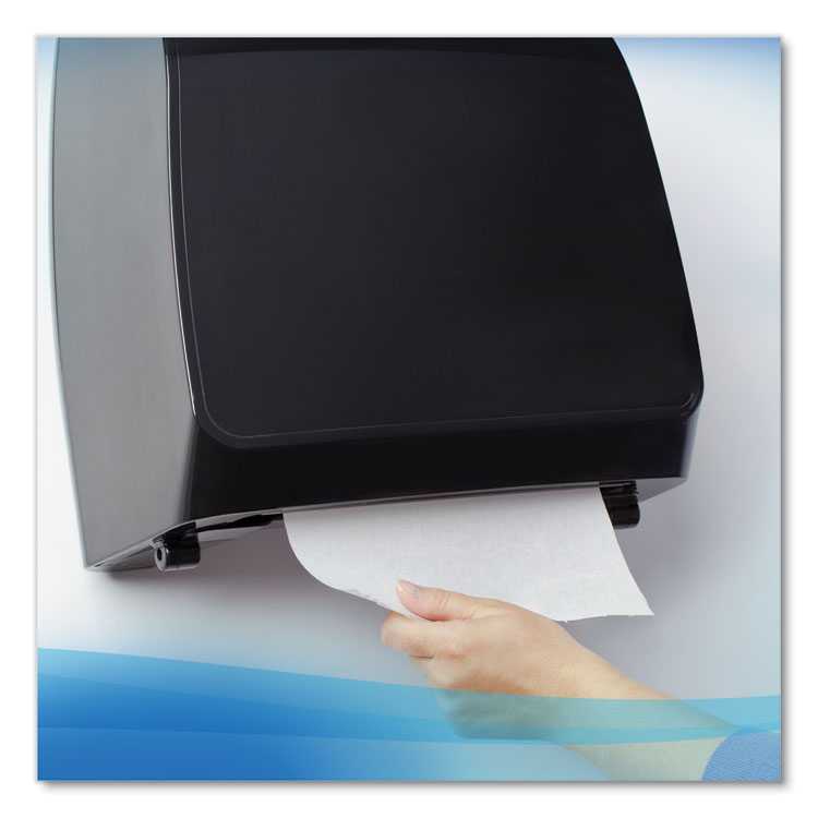 Essential High Capacity Hard Roll Towels for Business, Absorbency Pockets, 1-Ply, 8" x 950 ft, 1.75" Core, White, 6 Rolls/CT