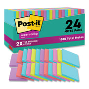 Pads in Supernova Neon Collection Colors, Cabinet Pack, 3" x 3", 70 Sheets/Pad, 24 Pads/Pack