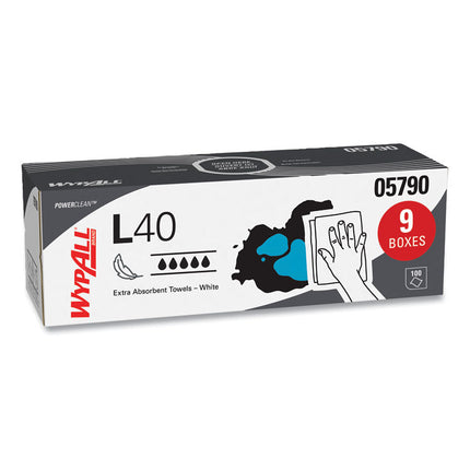 L40 Towels, POP-UP Box, 16.4 x 9.8, White, 100/Box, 9 Boxes/Carton