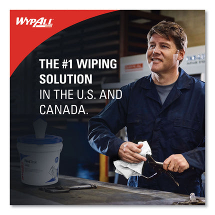Power Clean Wipers for Solvents WetTask Customizable Wet Wiping System, Wipers Only, 9 x 15, White, 275/Roll, 2 Rolls/Carton