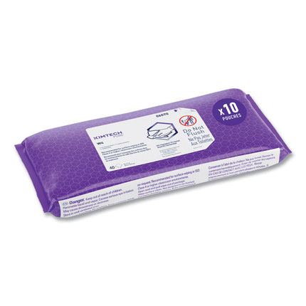 W4 PreSat Alcohol Wipers, 70% IPA, 1-Ply, 9 x 11, White, 40/Pack, 10 Packs/Carton