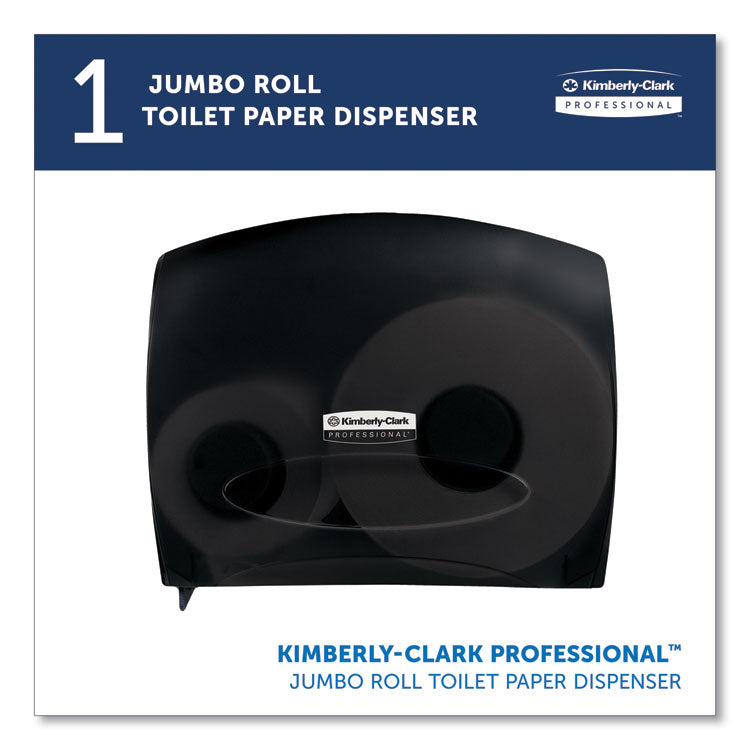 JRT Jr. Escort Jumbo Bathroom Tissue Dispenser, 13.33 x 5.75 x 16, Smoke