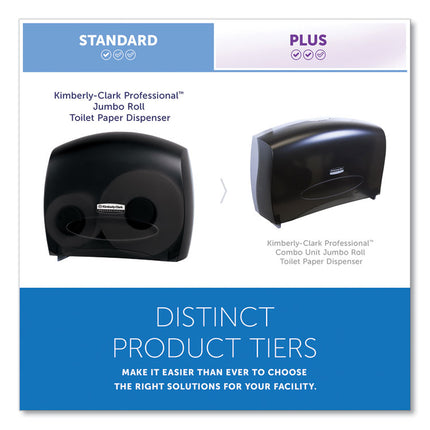 JRT Jr. Escort Jumbo Bathroom Tissue Dispenser, 13.33 x 5.75 x 16, Smoke