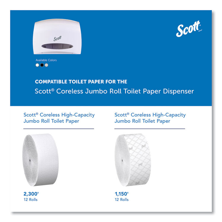 Essential Coreless Jumbo Roll Tissue Dispenser, 14.25 x 6 x 9.75, White