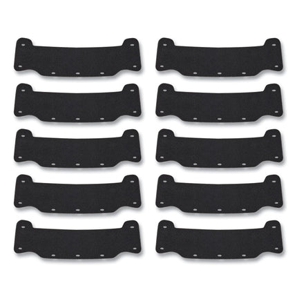 Skullerz 8990 Lightweight Hard Hat Sweatband Replacement, Polyester, Black, 10/Pack