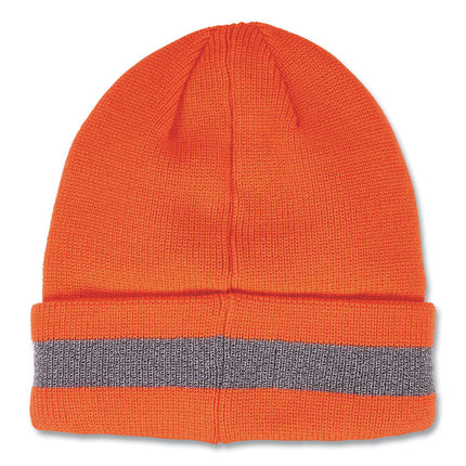 N-Ferno 6803 Reflective Rib Knit Winter Hat, One Size Fits Most, Orange