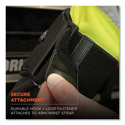 Squids 5546 Scanner Wrist Mount Extender Strap, 4 x 5 x 0.5, Elastic, Black