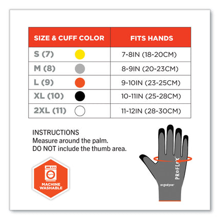 ProFlex 7043 ANSI A4 Nitrile Coated CR Gloves, Gray, Medium, 1 Pair