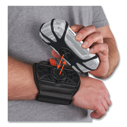 Squids 5545 Arm and Wrist Scanner Mount, Small, 7 x 8.5 x 1.5, Elastic, Black