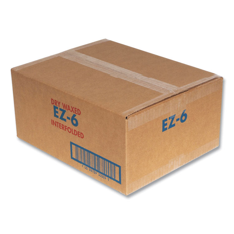 Interfolded Dry Waxed Paper Deli Sheets, 10.75 x 6, 12/Carton