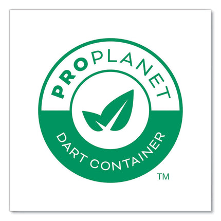 Compostable Paper Hot Cups, 10 oz, White/Green, 50/Pack