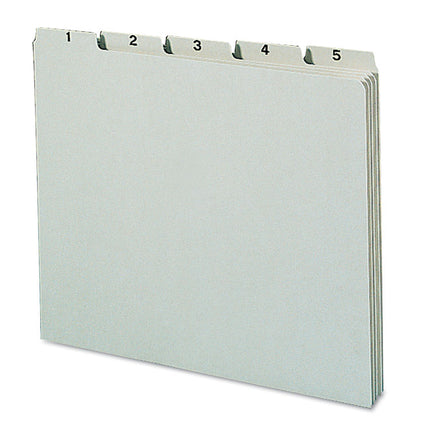 100% Recycled Daily Top Tab File Guide Set, 1/5-Cut Top Tab, 1 To 31, 8.5 X 11, Green, 31/set
