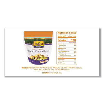 Simply Protein Blend, 4 oz Bag, 10/Carton