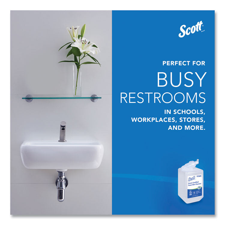 Essential Green Certified Foam Skin Cleanser Refill, Unscented, 1,000 mL