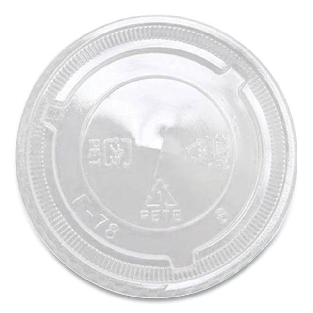 PET Lids, X Straw Hole, Fits 8 oz to 10 oz Cold Cups, Plastic, Clear, 1,000/Carton