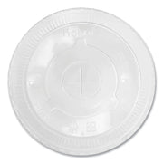 PET Lids, Flat Lid, Fits 32 oz Cold Cups, Plastic, Clear, 600/Carton