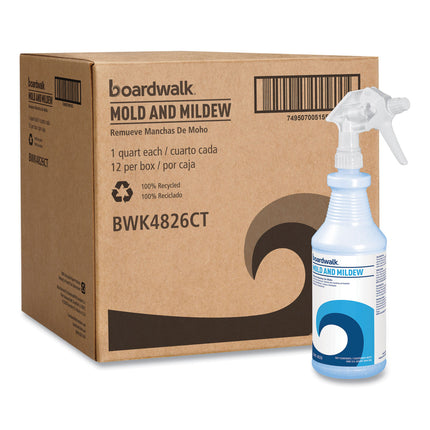 Mold and Mildew Remover with Bleach, Ready to Use, Floral Scent, 32 oz Bottle, 12/Carton