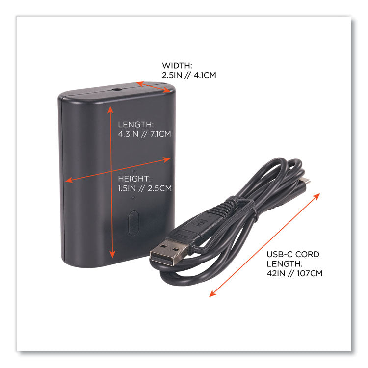 N-Ferno 6495B Portable Battery Power Bank with USB-C Cord, 7.2 V