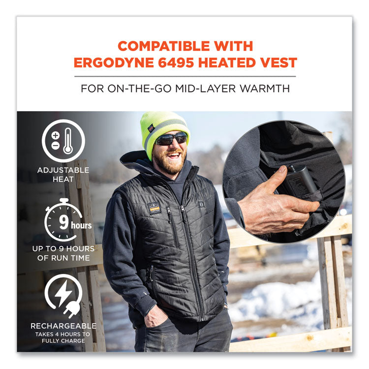 N-Ferno 6495B Portable Battery Power Bank with USB-C Cord, 7.2 V