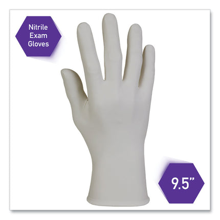 Sterling Nitrile Exam Gloves, Powder-Free, Gray, 242 Mm Length, Small, 200/box