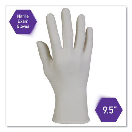 Sterling Nitrile Exam Gloves, Powder-Free, Gray, 242 Mm Length, Medium, 200/box