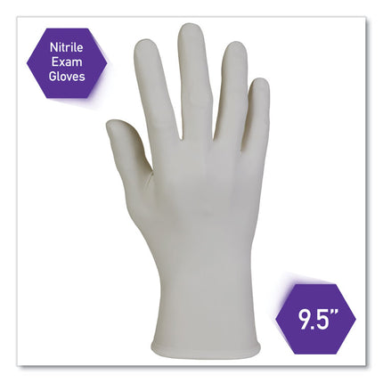 Sterling Nitrile Exam Gloves, Powder-Free, Gray, 242 Mm Length, Large, 200/box
