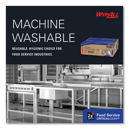 Heavy-Duty Foodservice Cloths, 12.5 X 23.5, Blue, 100/carton