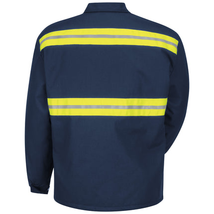 Red Kap® Men's Enhanced Visibility Perma-Lined Panel Jacket / JT50EN