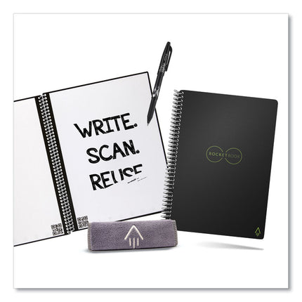 Core Smart Notebook, Dotted Rule, Black Cover, (18) 8.8 x 6 Sheets