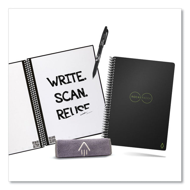 Core Smart Notebook, Dotted Rule, Black Cover, (18) 8.8 x 6 Sheets