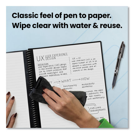 Core Smart Notebook, Wide/Legal Rule, Black Cover, (16) 11 x 8.5 Sheets