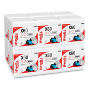 General Clean X60 Cloths, 1/4 Fold, 12.5 x 13, White, 76/Box, 12 Boxes/Carton
