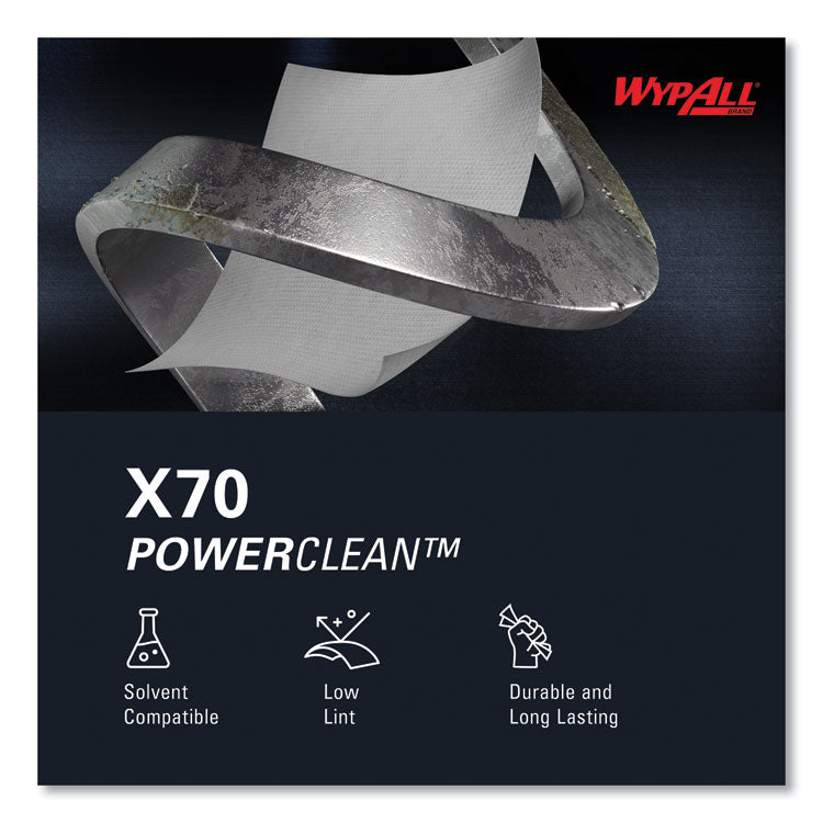 X70 Cloths, Jumbo Roll, Perf., 12.4 x 12.2, White, 870 Towels/Roll